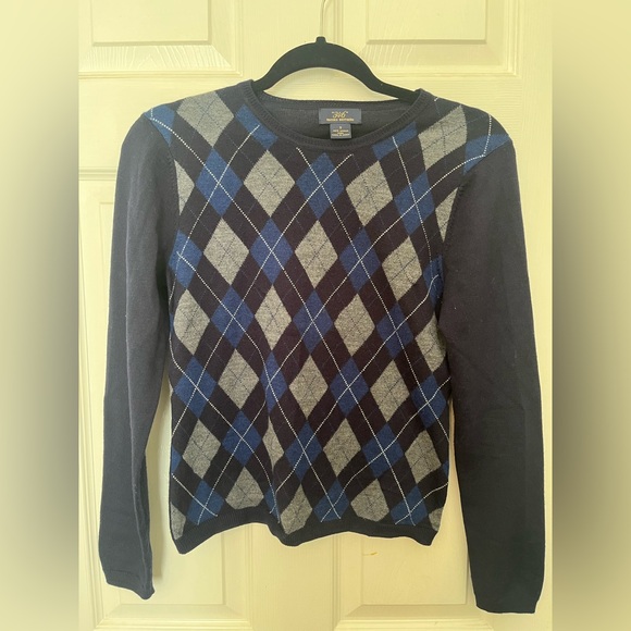 Brooks Brothers Other - Brooks Brothers Argyle Sweater Size Small Blue & Gray Preppy Crewneck Pullover